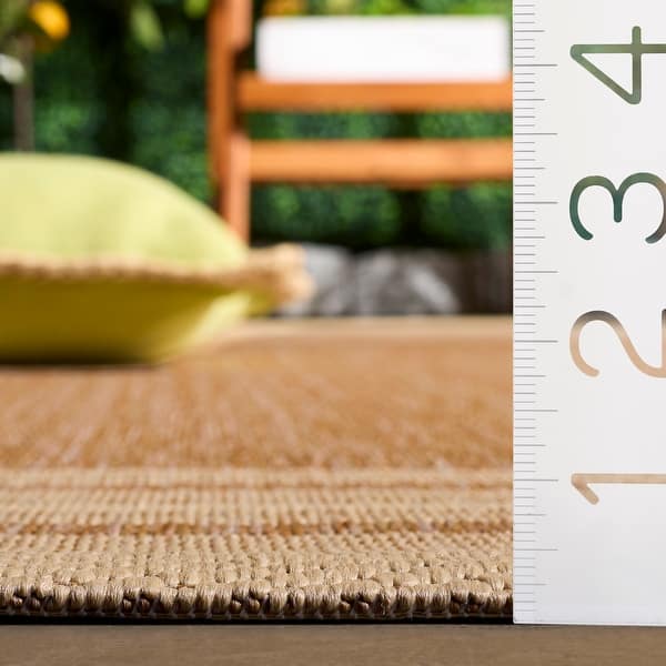 dimension image slide 6 of 10, SAFAVIEH Courtyard Vickie Indoor/ Outdoor Waterproof Patio Backyard Rug