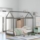 preview thumbnail 2 of 12, Twin Size Wooden House Bed, Durable Pine Wood & MDF Construction