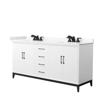Amici 72-inch Double Vanity, Quartz Top