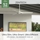preview thumbnail 69 of 71, Hunter ZenTech Indoor / Outdoor 3-Blade Smart Ceiling Fan w/ LED Light and Handheld Remote