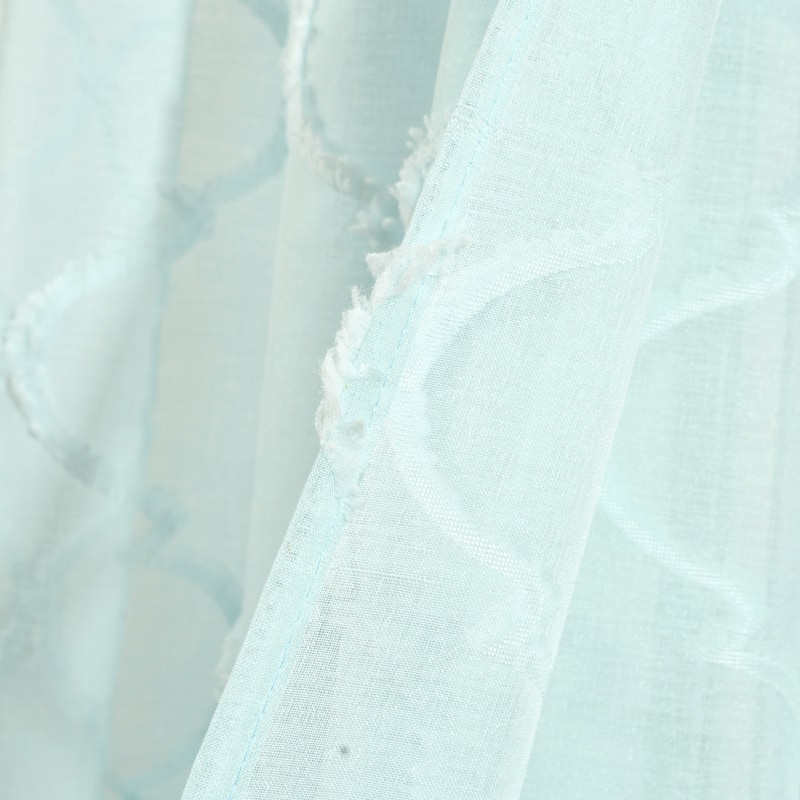 Lush Decor Avon Trellis Grommet Sheer Window Curtain Panel Pair