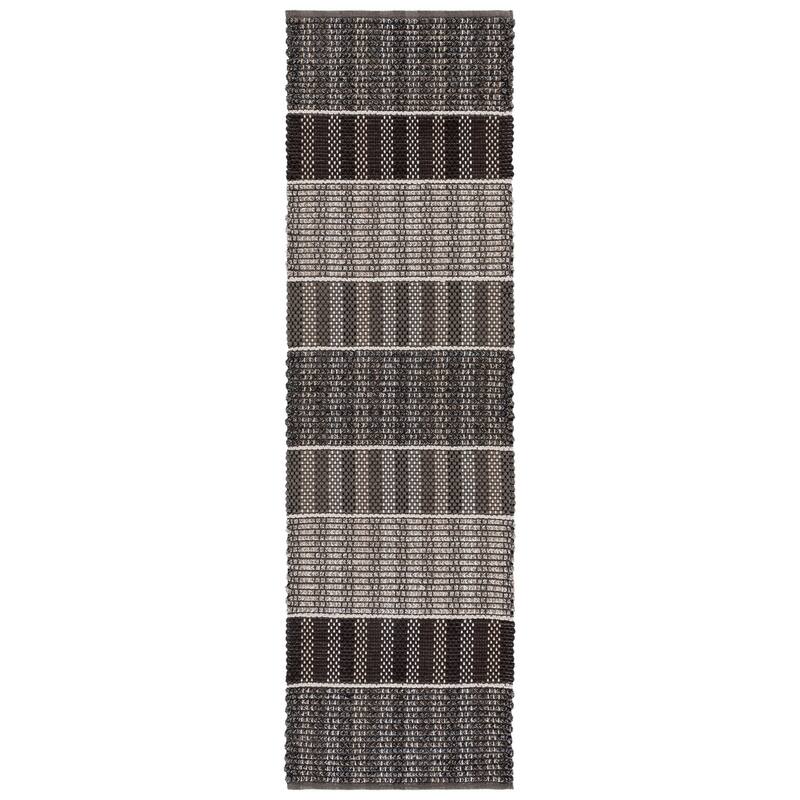 SAFAVIEH Handmade Braided Ladan Cotton Rug - 2'3" x 8' Runner - Brown/Blue