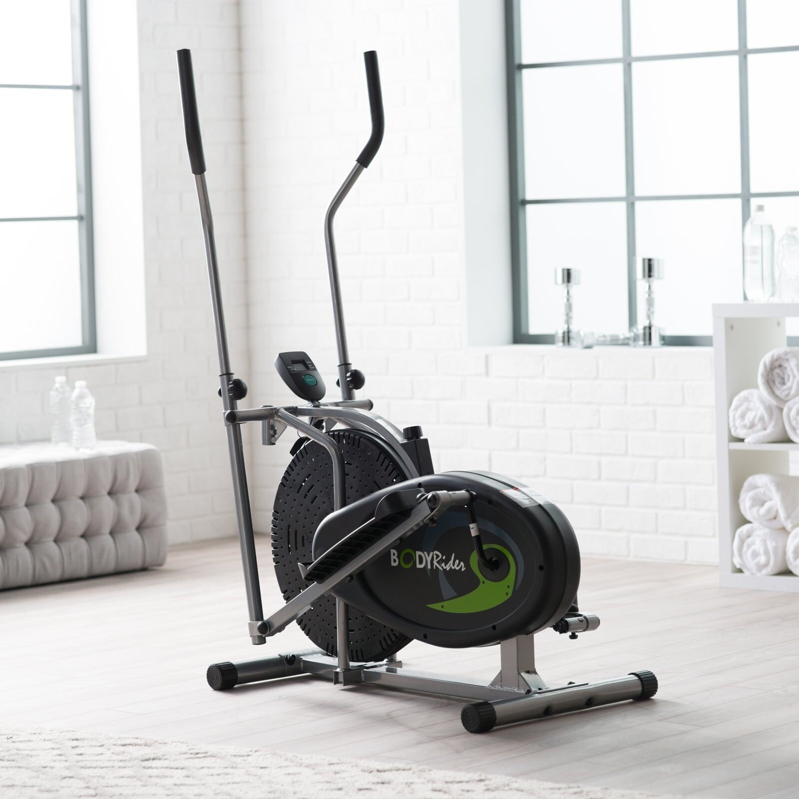 Elliptical with sales fan