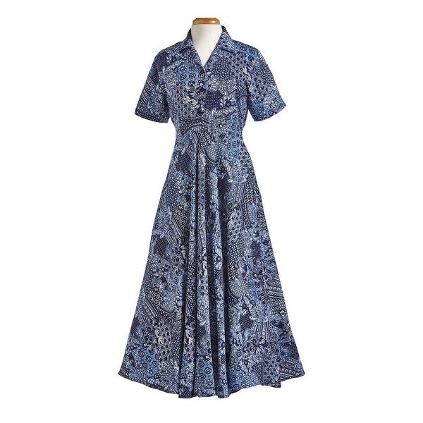 Shop Catalog Classics Women S 1930s Vintage Style Dress Blue