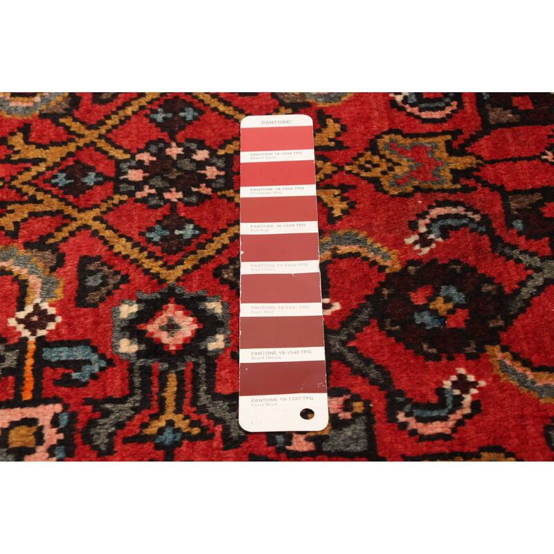 ECARPETGALLERY Hand-knotted Andelz Red Wool Rug - 3'7 x 10'1