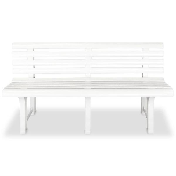 Vidaxl Garden Bench Plastic Outdoor Bench Yard Furniture 57 3 X 19 3 X 29 1 Overstock 28948287