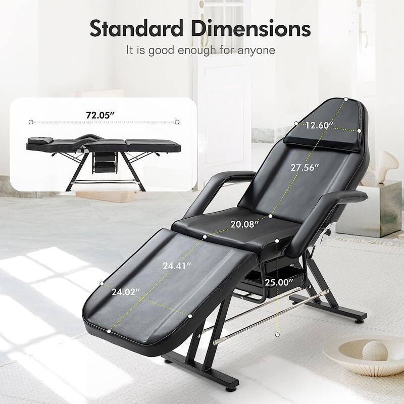 Adjustable Facial Chair Bed for Esthetician with Hydraulic Stool Bed Bath & Beyond 38206396