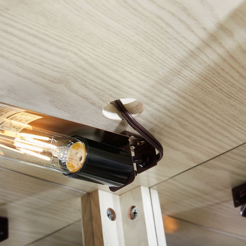 Corner Lighted Glass Curio Cabinet with Adjustable Shelves, Mirrored Back and Display Doors