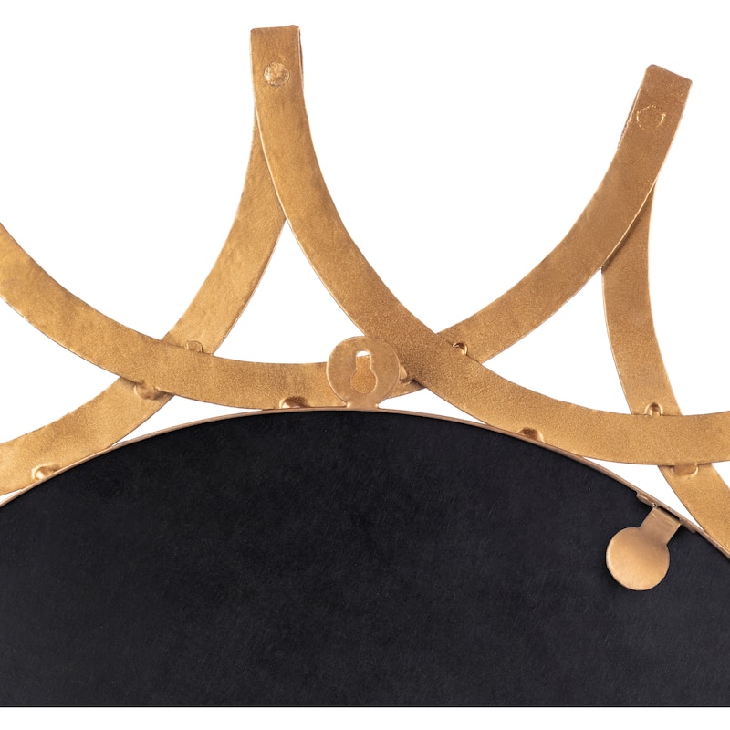 Bilal Modern Gold Mirror - 30"H x 30"W x 1"D