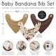 preview thumbnail 3 of 4, Sweet Jojo Designs Western Cowboy Fabric Bandana Baby Bibs 3 Pack Set Red Blue Chocolate Brown White Wild West Southern Horse