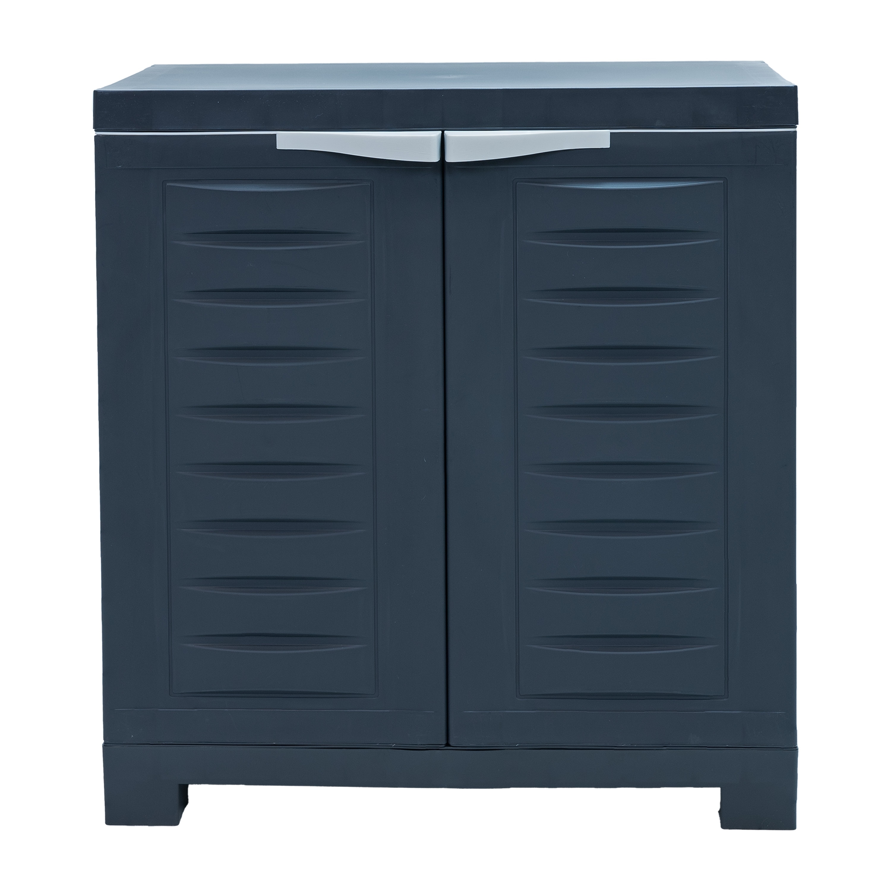 Sunnydaze Plastic Garage Storage Cabinet with Adjustable Shelf