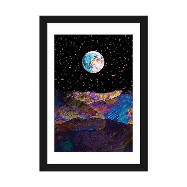 slide 2 of 20, iCanvas "Full Moon V" by Gab Fernando Black - 32x24x1