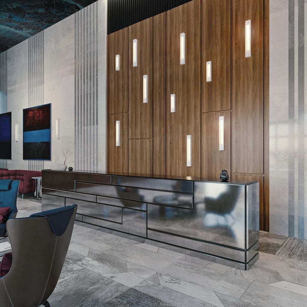 Strick & Bolton Manasie White LED Wall Sconce