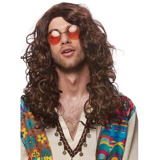 Shop Hippie Rock Star Jim Morrison Adult Mens Costume Wig