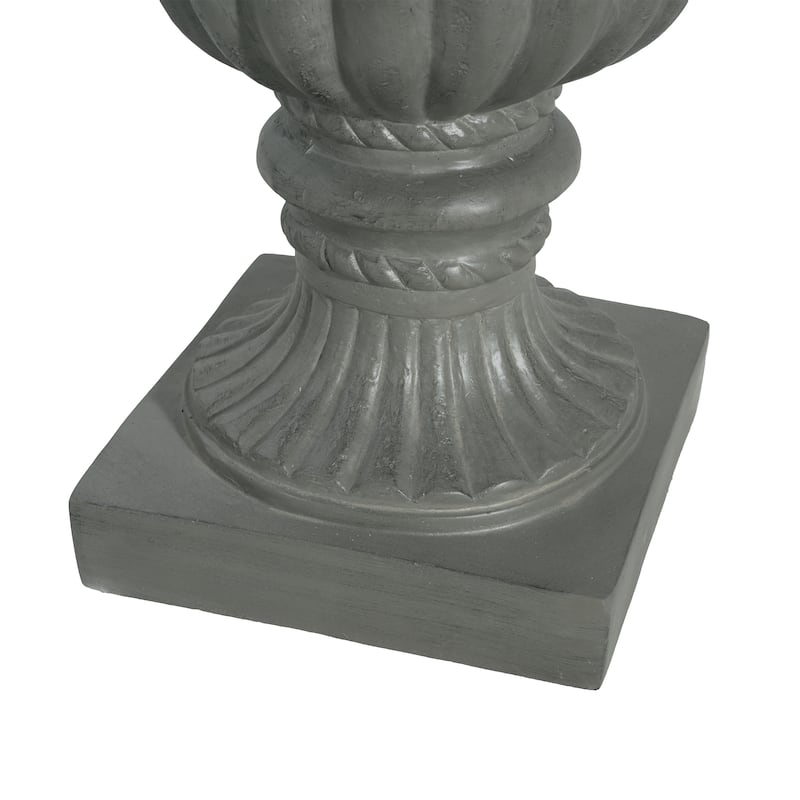 Christopher Knight Home - Valcour Handcrafted Resin Urn Planter with Classic Indoor Outdoor Versatility