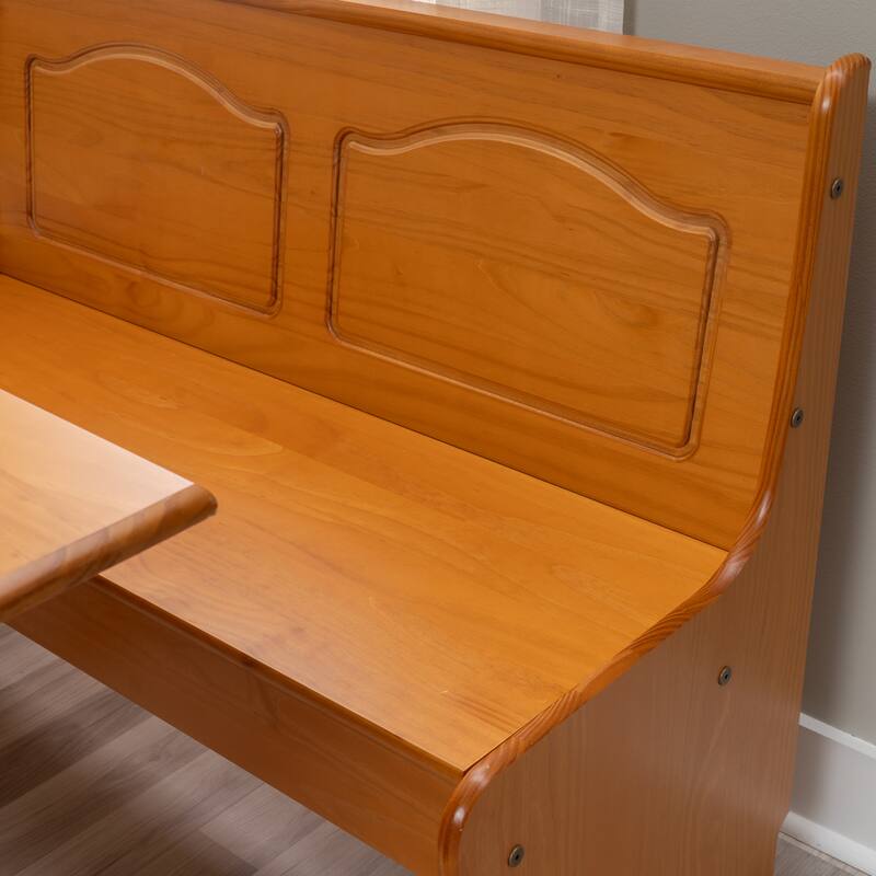 Linon Riki Corner Unit Light Brown