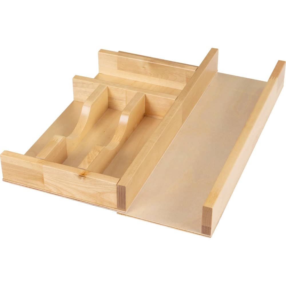 Hardware Resources DO Series 15 Inch Adjustable Cutlery Drawer Insert