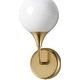 preview thumbnail 1 of 9, Maxim 21221MR Neve 12" Tall 1 Light Wall Sconce Natural Aged Brass