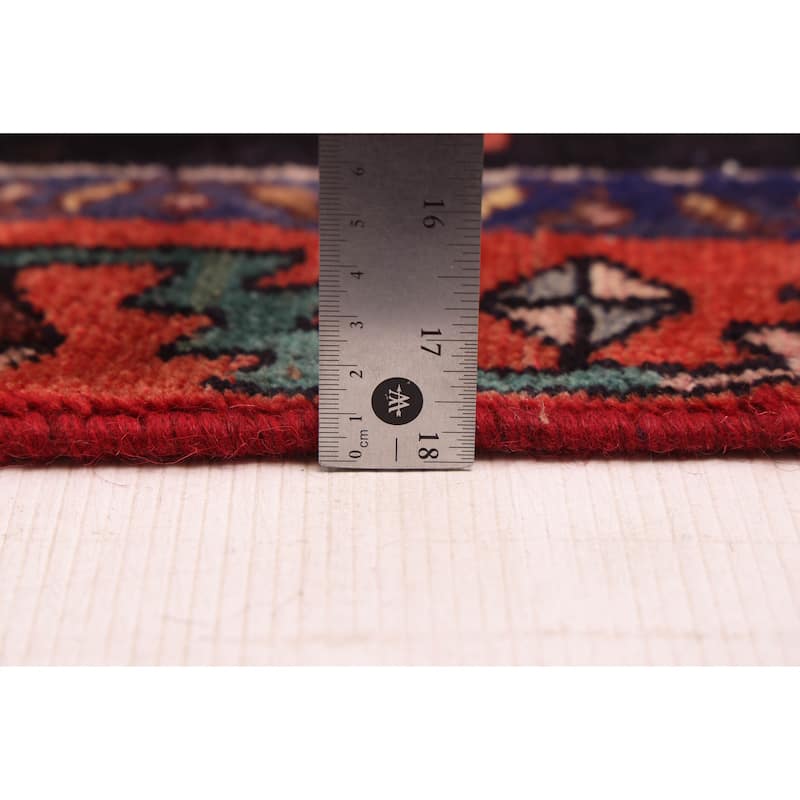 ECARPETGALLERY Hand-knotted Andelz Navy Wool Rug - 3'11 x 10'10