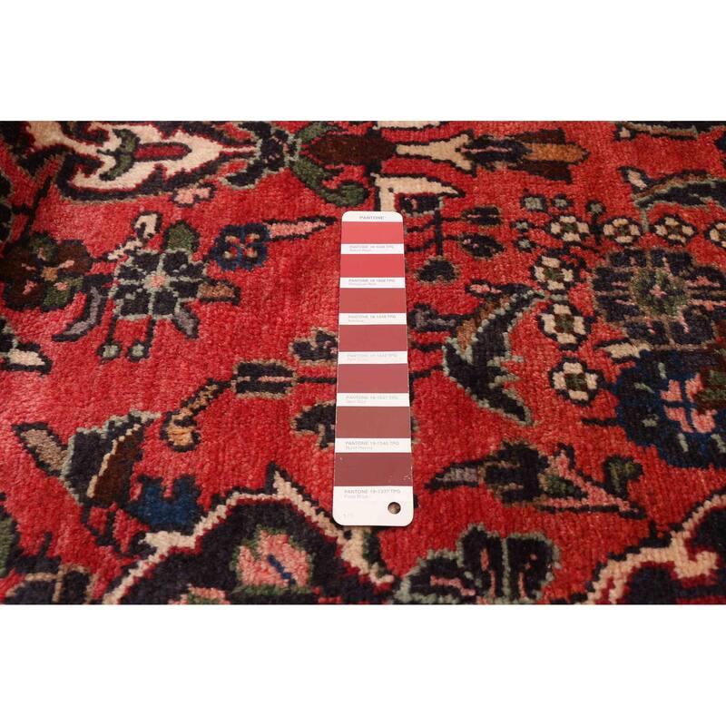 ECARPETGALLERY Hand-knotted Andelz Red Wool Rug - 4'0 x 11'6