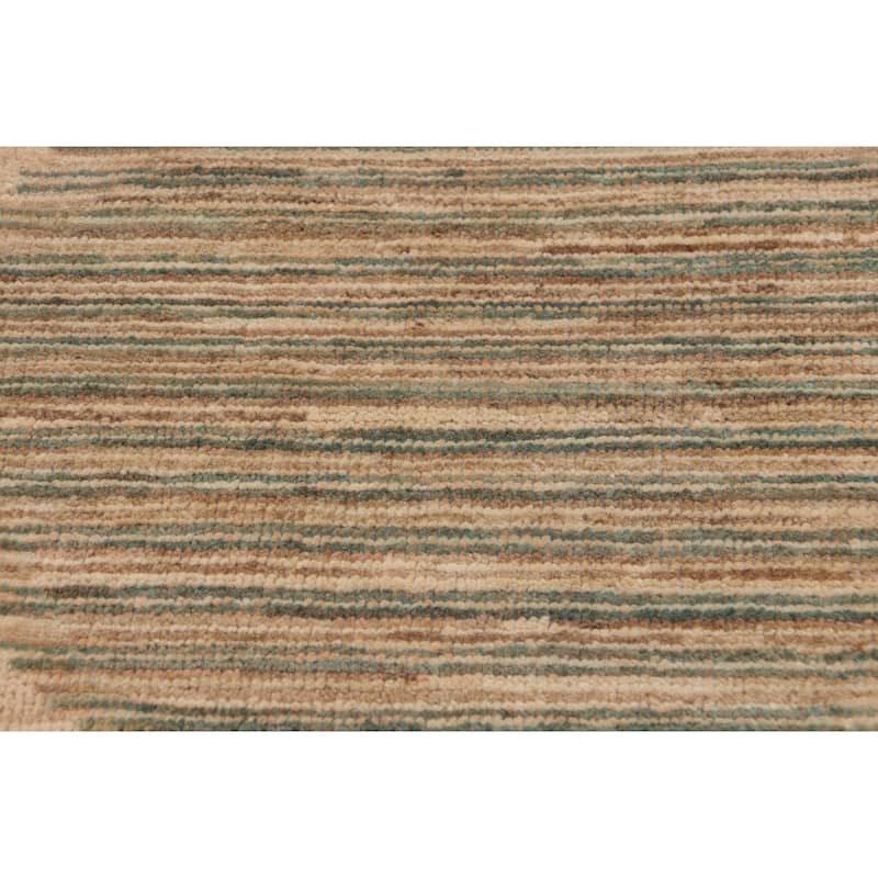 Earth Tone Desert Pillar Gabbeh Hand Knotted Area Rug