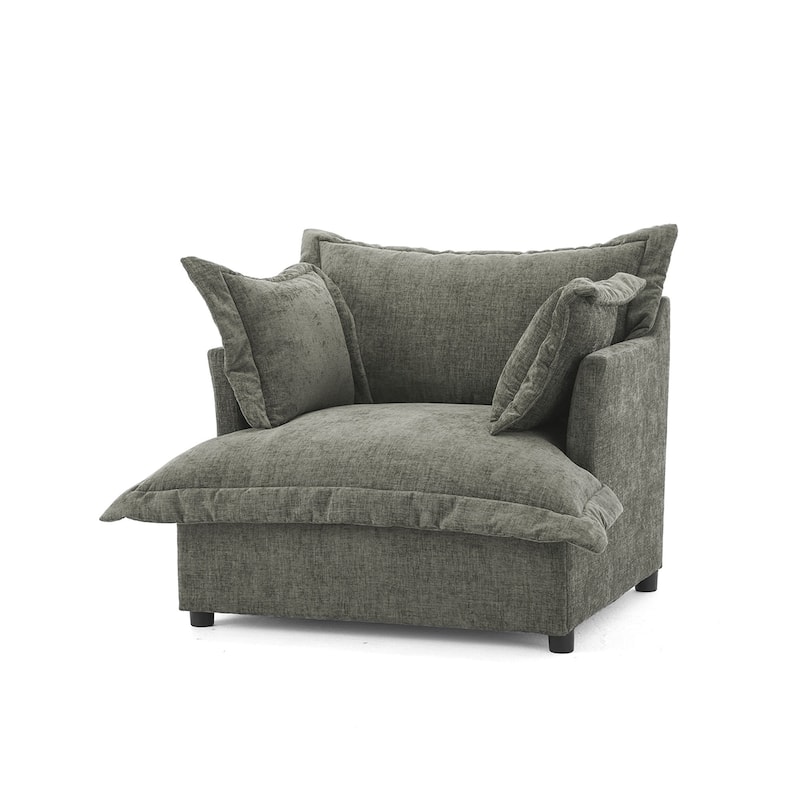 Double Layer Cushion Comfy Cloud Modular Sectional Sofa Set