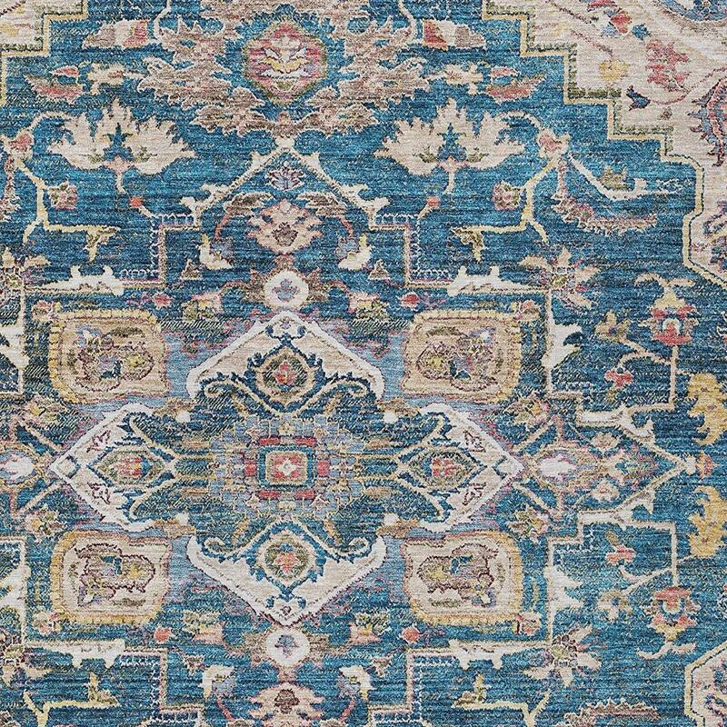 HomeRoots Oriental Traditional Rectangle Outdoor Rug