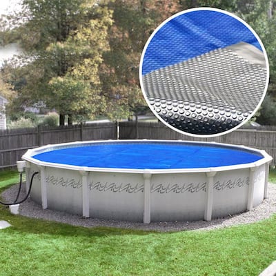 Crystal Blue Heavy-Duty Space Age Solar Cover for Above Ground Swimming Pools