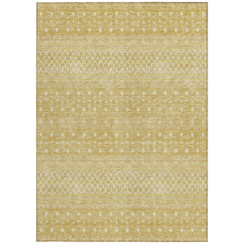 HomeRoots Tribal Transitional Rectangle Outdoor Rug