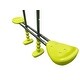 preview thumbnail 11 of 13, Six-Function Swing Set with Net for Outdoor Fun Safe for Kids Green & Blue - 152.49” L x 53.55” W x 70.87” H