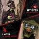 preview thumbnail 2 of 7, 6-ft. Standing Witch, Indoor/Covered Outdoor Halloween Decoration, LED White Eyes, Poseable, Magda the Mad