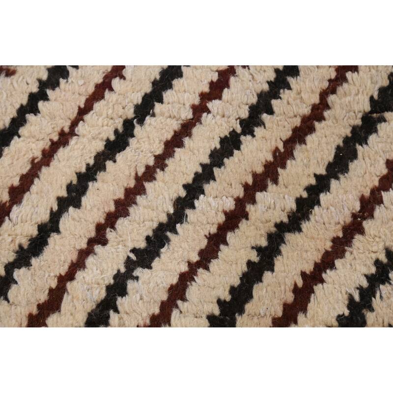 Tribal Geometric Oriental Moroccan Area Rug Hand-knotted Wool Carpet - 9'10" x 13'10"
