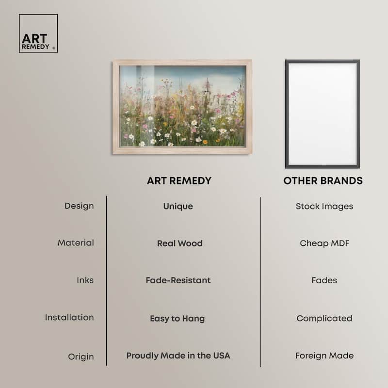 Glimmering Glade Garden I Shadowbox by Art Remedy