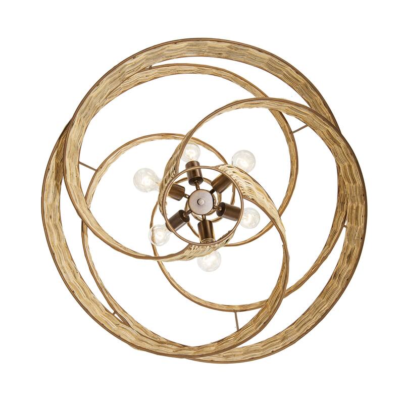 Varaluz Flow 6-Light Large Twist Pendant