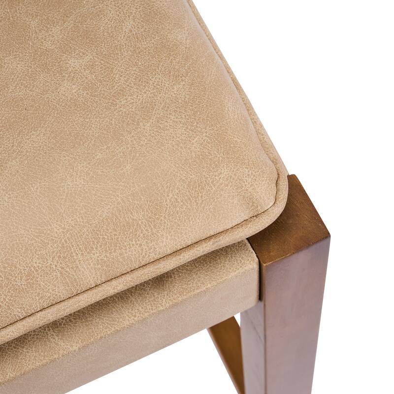 Christopher Knight Home - Rieti Industrial-Inspired Barstool Set with Crossback PU Upholstery and Wooden Frame