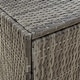 preview thumbnail 11 of 10, vidaXL Garden Storage Cabinet Black 23.2"x15.7"x70.9" Poly Rattan