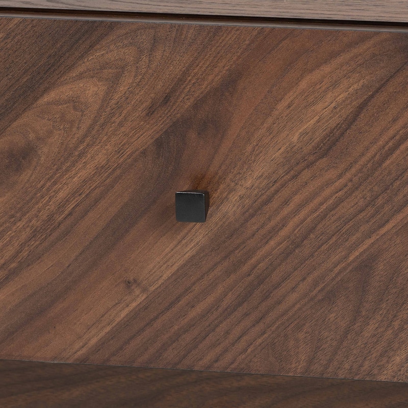 Hartman Mid-Century Modern Walnut Brown Finished Wood Coffee Table