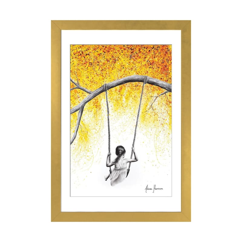 iCanvas "Castles in the Air" by Ashvin Harrison - Gold - 24x16x1