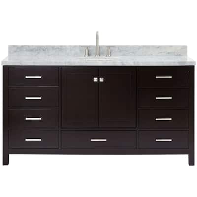 Ariel A067SCWOVO Cambridge 67" Free Standing Single Oval Basin Vanity