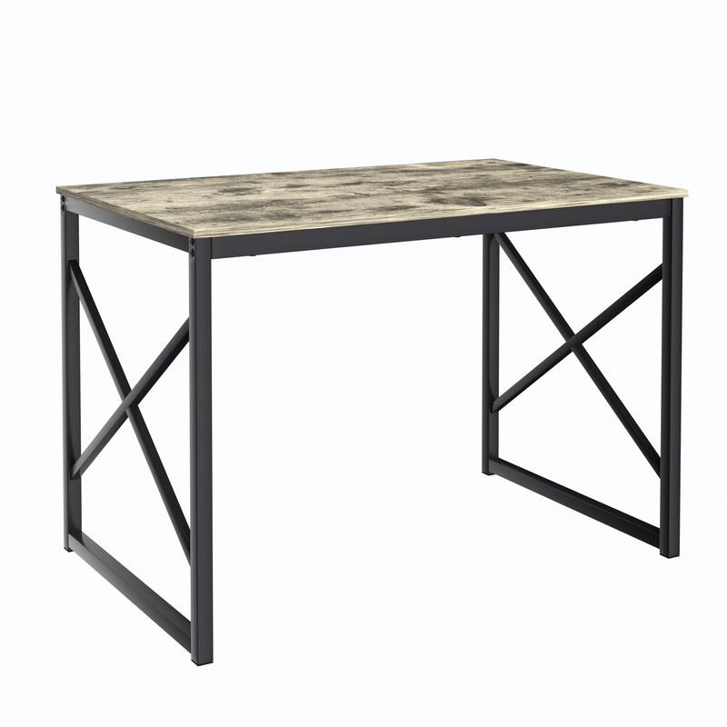 Javlergo 3-Piece Dining Table Set, 43"/55" Modern Wood Table Top Dining Table Set with Bench