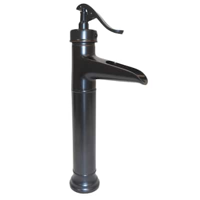 14" Round Copper Vessel Bathroom Sink Green Patina Exterior Pump Faucet & LT Drain Included - 14" X 14" X 5.5"