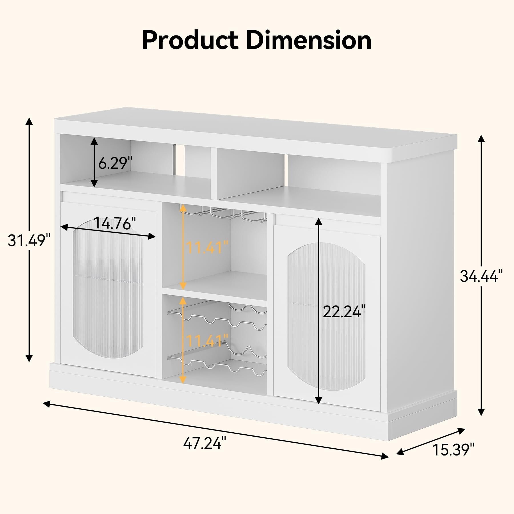 Wine Bar Cabinet with LED Light - On Sale - Bed Bath