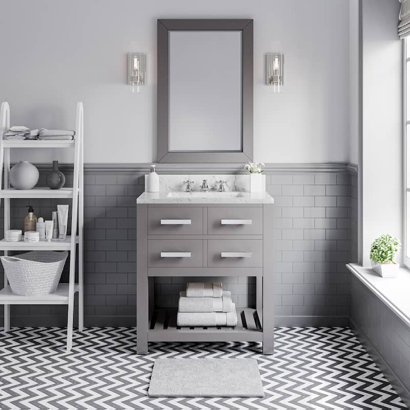 Water Creation Madalyn 30-inch Cashmere Grey Single Sink Bathroom Vanity - Vanity Only