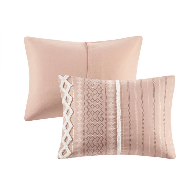 INK+IVY Imani Cotton Printed Comforter Set with Chenille