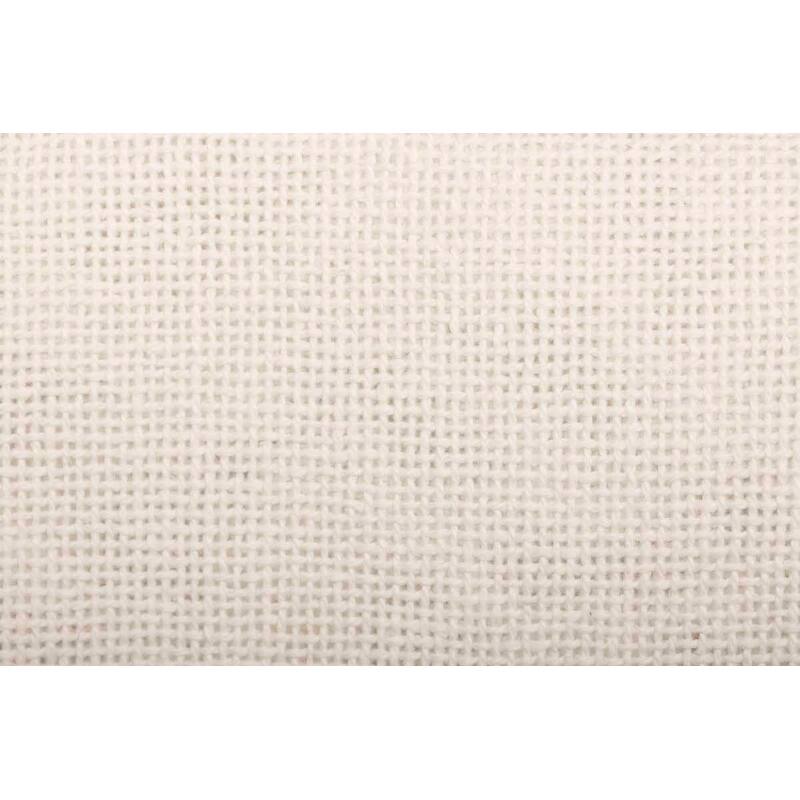 Burlap Antique White Standard Pillow Case Fringed Ruffle Set of 2