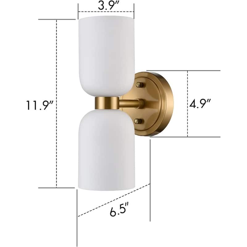 2-light kitchen light gold bathroom light metal wall light