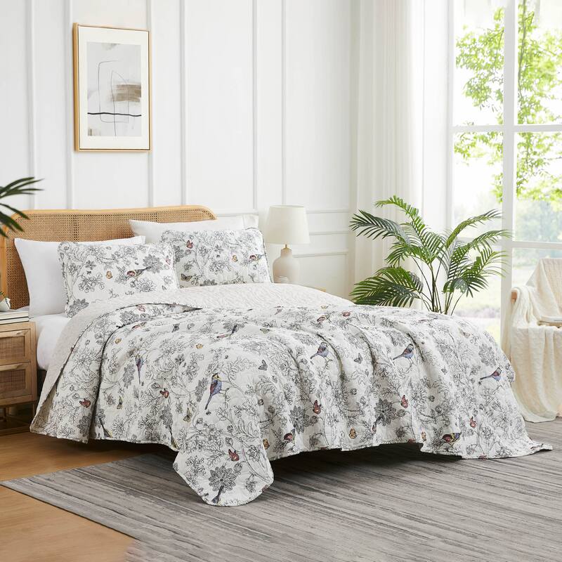 Bayberry Oversized Quilt Set - Full - Queen - 3 Piece