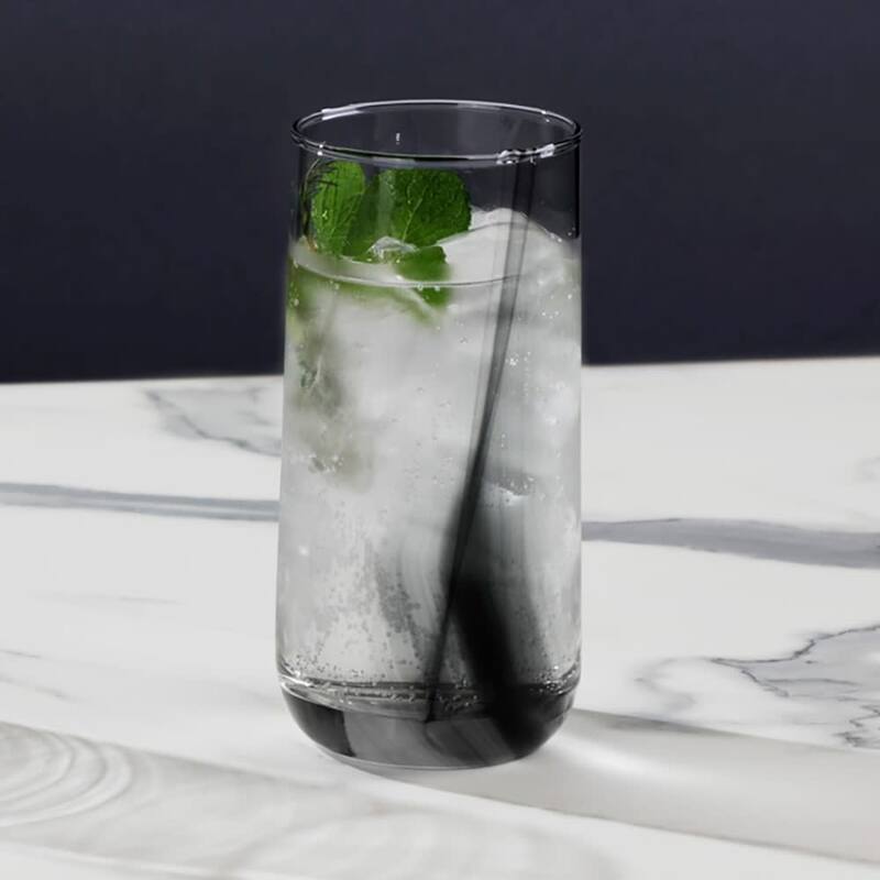 Libbey Ascent Black Ribbon 16 Piece Tumbler and Rocks Glass Set - Set of 16