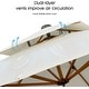 preview thumbnail 13 of 12, PURPLE LEAF 9/10/11ft Square 09x12ft Rectangle Wood Pattern Patio Cantilever Umbrella with Base