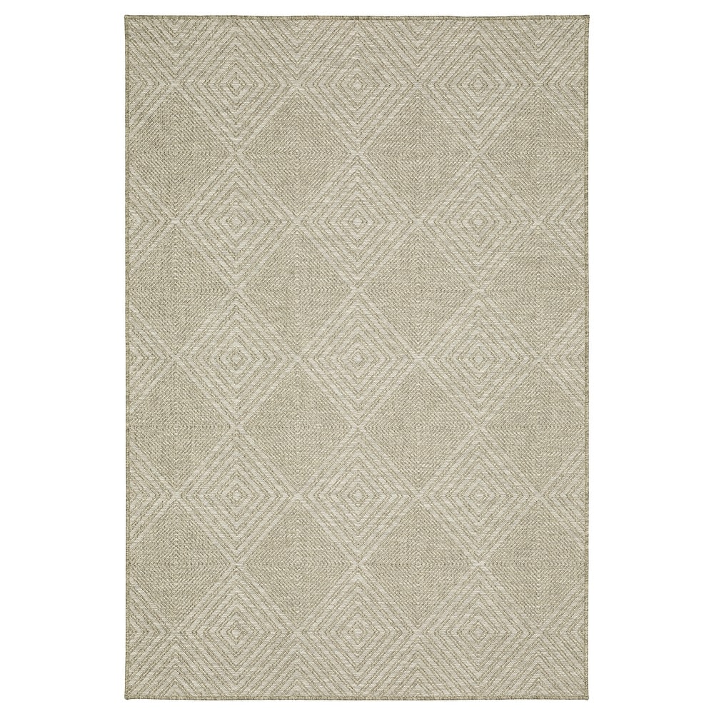 Vista Home Tangelo Diamond Beige/ Beige Ultimate Performance Area Rug.
